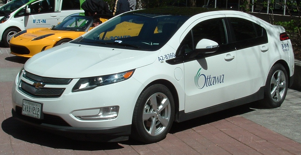 City of Ottawa Chevrolet Volt hybrid electric car